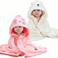 Febvao 2 Pcs Baby Hooded Towels,31 x 31 in Baby Washcloths, Infant Super Soft Baby Bath Towels with Hood for Toddlers13,Highly 