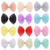 Insowni 12 Pack Tulle Bow With Glitter Star Alligator Hair Clips Barrettes Accessories For Baby Girls Toddlers Kids Children Tee