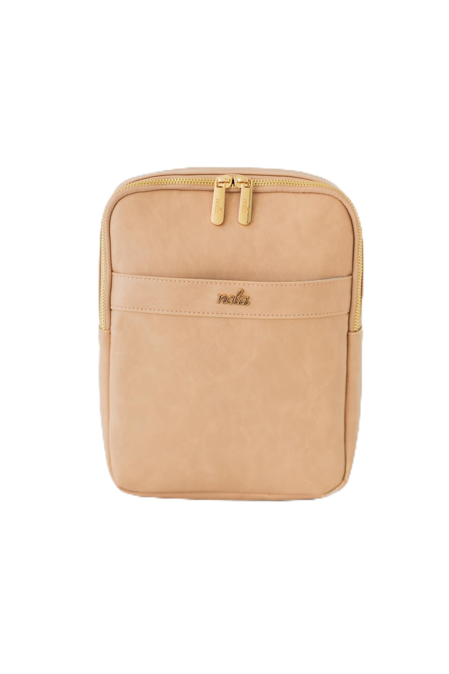 nola Diaper Bag - Backpack or Crossbody Baby Bag with Organized Storage (Blush)