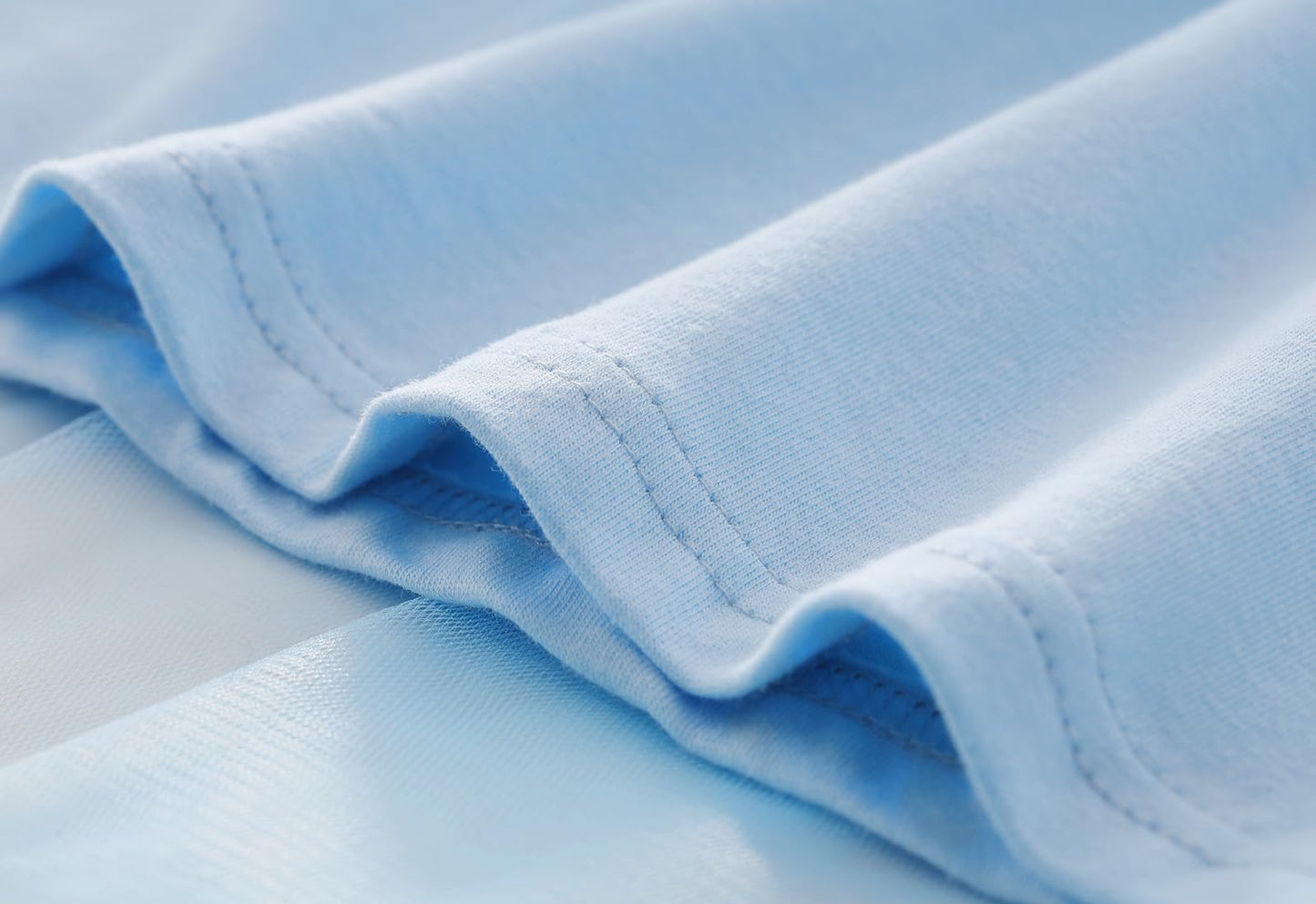 Lyxiof Girls Tutu Dress Casual Tulle Summer Solid Color Ruffle Sleeve Dress Blue 120Cm