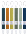 Babygoal Neutral Pacifier Clips, 6 Pack Binky Paci Holder Leashes For Baby Boys And Girls Fits For Most Pacifier, Binkie Styles