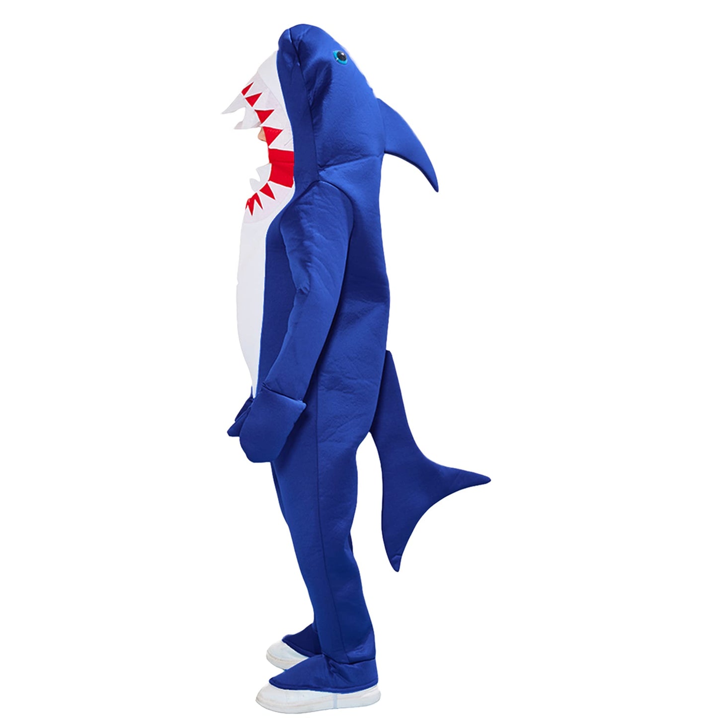 Reneecho Boy'S Shark Costume Halloween Kids Sea Animal Suit Onesie Shark Tail Fin Dress