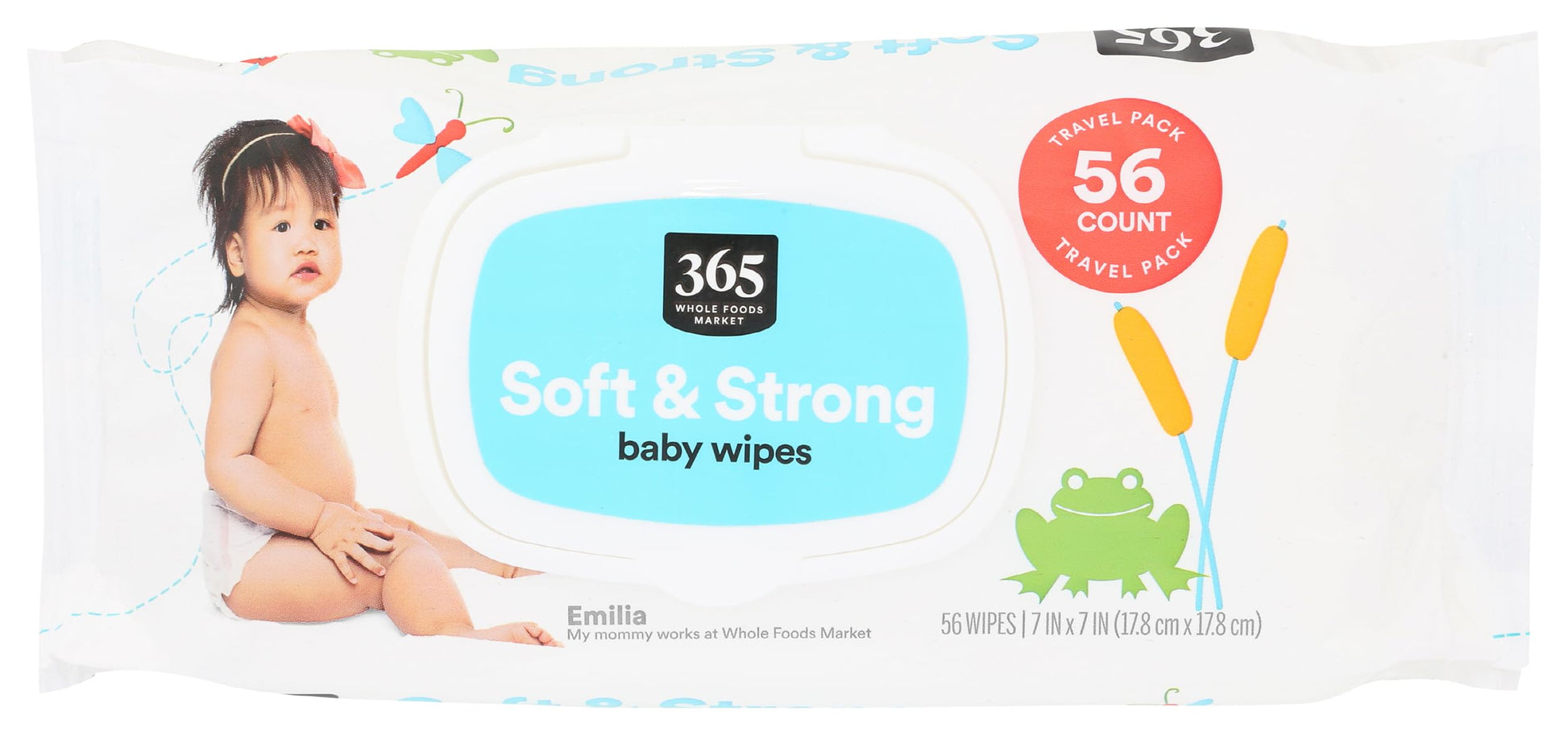 365 By Whole Foods Market, Baby Travel Wipes, 56 Count