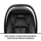 Evenflo Litemax Nxt Infant Car Seat With Sensorsafe (Primrose Pink)