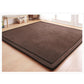 Loartee Nursery Rug Coral Velvet Crawling Rugs Mat Area Rugs Play Crawling Mat(411 X 411, Coffee) For Toddler Children Play Mat