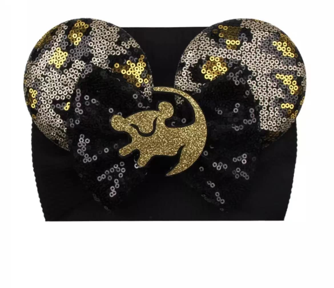 Clgift Minnie Ears Baby/Toddler Headband, Minnie Baby Ears, Minnie Ears Baby Headband, Toddler Headband (Animal Kingdom)