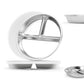 Bakpoco Stainless Steel Kids Plates with Lid 2 Packs, Deepened 9 Portion Control Plate Divided Plate for Adults Bariatric Weight