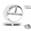 Bakpoco Stainless Steel Kids Plates with Lid 2 Packs, Deepened 9 Portion Control Plate Divided Plate for Adults Bariatric Weight
