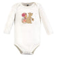 Hudson Baby Unisex Baby Cotton Long-Sleeve Bodysuits, Fall Squirrel 3-Pack, 3-6 Months