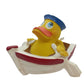 Row Boat Rubber Duck Bath Toy | All Natural, Organic, Eco Friendly, Squeaker | Imported from Barcelona, Spain