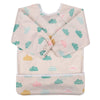 Sigzagor Baby Bib Sleeved Shirt With Pocket 1-3 years old Toddler Painting Drawing (Cloud)