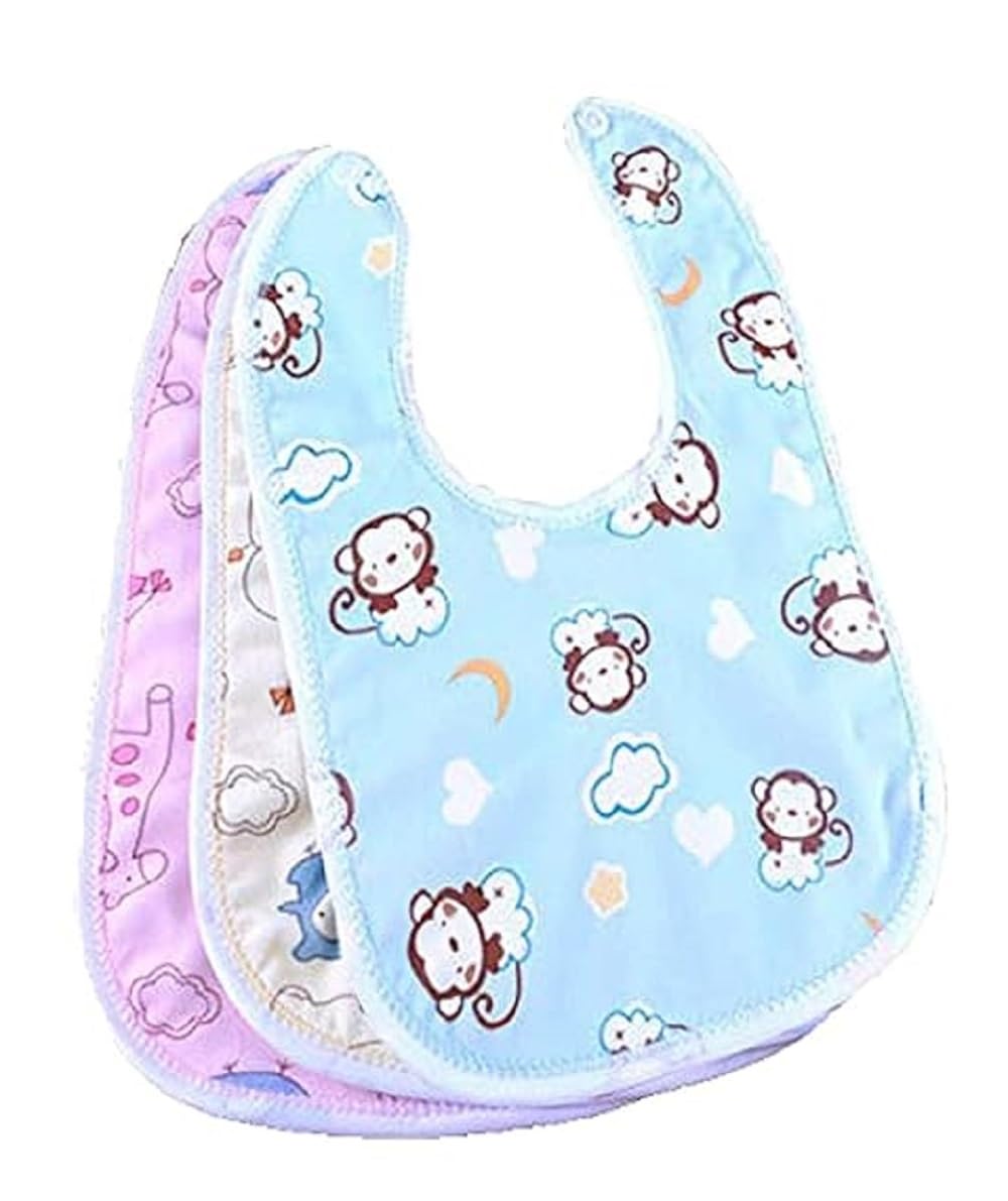 Babygo Waterproof Baby Apron Bibs | Soft & Comfortable Feeding Bibs, SpillProof, EasyToClean, Durable & Reusable Apron Bibs F