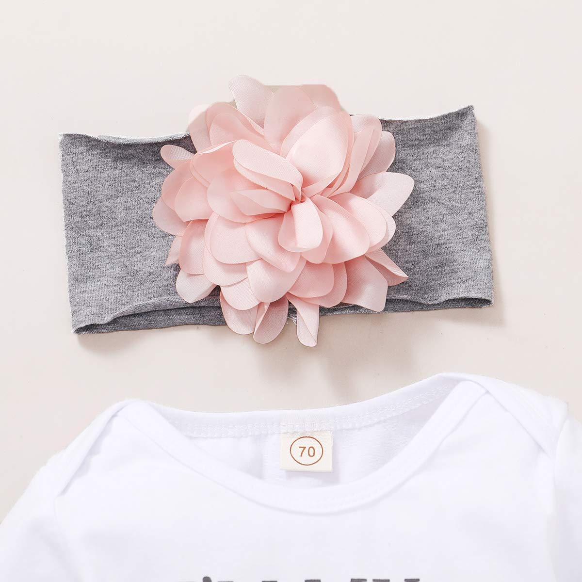 Renotemy Infant Baby Clothes Girl Newborn Outfits Long Sleeve Romper Pants Set 0-3 Months Baby Girl Clothes Outfit Sets