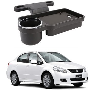Oshotto (FT04) Foldable Car Auto Headrest Rear Back Seat Table Drink Food Cup Tray Holder Compatible with Maruti Suzuki Sx4  B