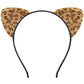 Fanyity Leopard Ears Headband, Cheetah Ears, Animal Ears For Girls & Women Halloween Costume Cosplay Or Party Decoration (Leopar