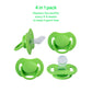 Orthodontic Pacifier By Lovenoobs, 4 Pack, Pacifiers 0-6 Months, Baby Starter Kit, Newborn Silicone Dummy, Orthodontic, Teething