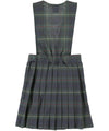 French Toast Little Girls Ariel V-Neck Jumper - Greengold Plaid 83, 6X