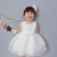 Newborn Baby Girls Christening Baptism Gown Wedding Pageant Formal Dress With Headband Ivory Size 18M