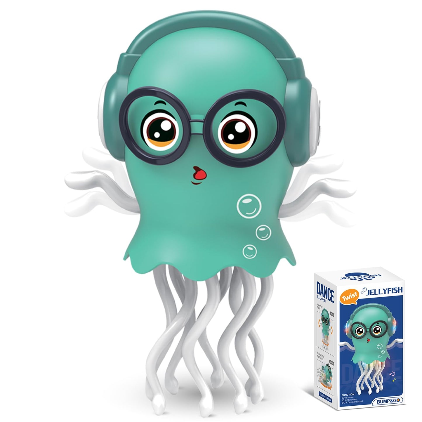 Magic Dancing Octopus Toy DIY Sticker Craft Edition | with LED Lights & Music,Smart Tentacle Explorer (Automatic Obstacle Avoida