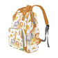 Yeshop Safari Animals Elephant Giraffe Lion Personalized Diaper Bag Backpack Tote With Name,Custom Travel Nappy Mommy Bag Backpa