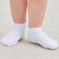 Zaples Baby Non Slip Grip Ankle Socks With Non Skid Soles For Infants Toddlers Kids Boys Girls, White, 12-36 Months