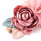 Wiwpar Flower Crown Headband Gauze Headwear Elastic Adjustable Head Piece Girl'S Hairbands For Toddler And Childrens (Pink)