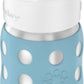 Lifefactory 8-Ounce Stainless-Steel Vacuum-Insulated Wide-Neck Baby Bottle With Straw Cap, Denim (Ls2241Wde4)