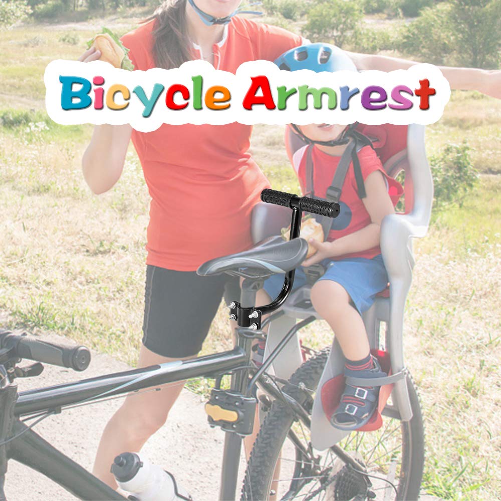 Lixada Bicycle Rear Seat Handle Grip Kids Safety Handle Grip Bikes Child Back Seat Armrest Bicycle Accessory