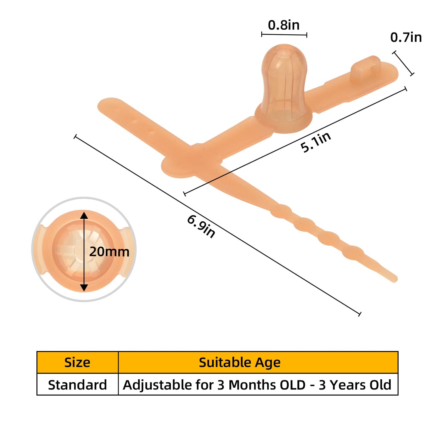 Elfzone Thumb Sucking Stop - 1-3 Years Old Baby - Adjustable Thumb Guard For Thumb Sucking Silicone Thumb Sucking Treatment Kit