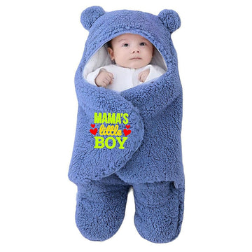 Swissberry Baby Blanket New Born Pack of Hooded Wearable Swaddle Wrappers Security Blankets Pack of 1 Pc.(Turquoiseblue, 06 Mon