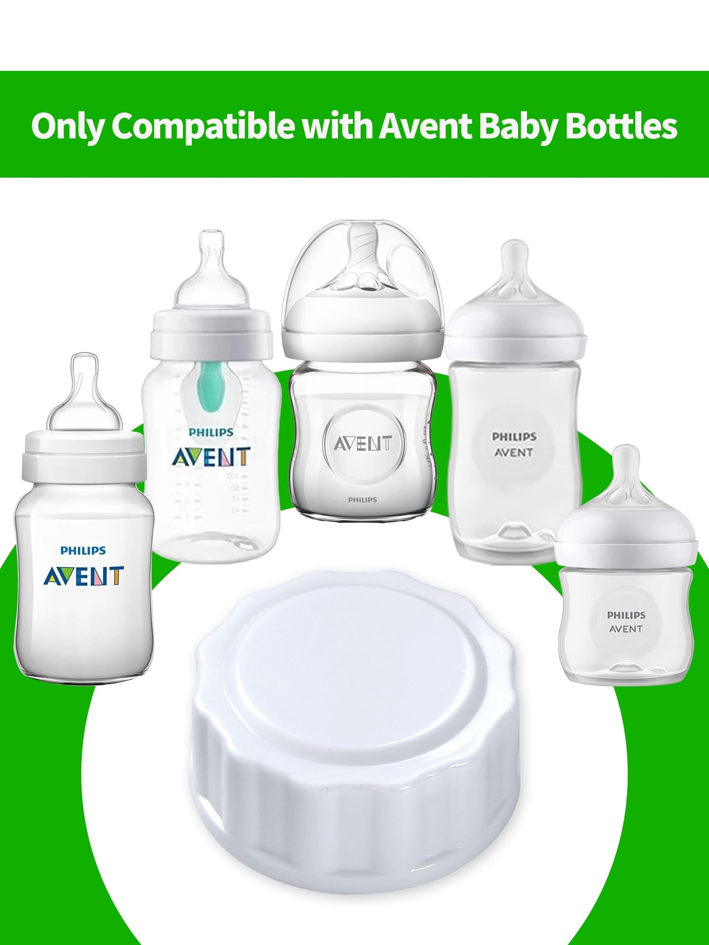 Travel And Storage Bottle Caps Compatible With Avent Baby Bottles, Bottle Lids Replacement, 8 Count