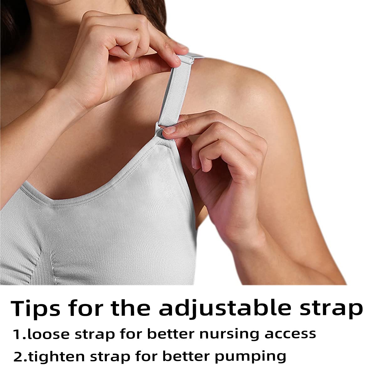 Ilovesia 3Pack Nursing & Pumping Bra All In One Hands Free Pumping Bra Black+Gray+Beige Size 2Xl