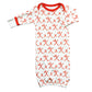 Babysoy Unisex Baby Organic Alphabet Gown Sleepsack Bundlers (06-09 Months, X)