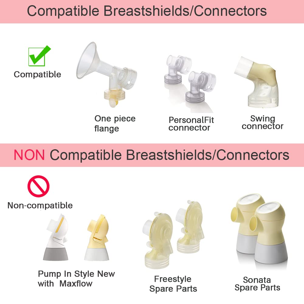 Pump In Style Tubing X4, Spare And Replacement Tubing For Medela Pump In Style Advanced Breast Pump - Bpa Free (4 Pc)
