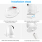 Aobelieve Flexible Twist Mount For Dreo Baby Monitor, White