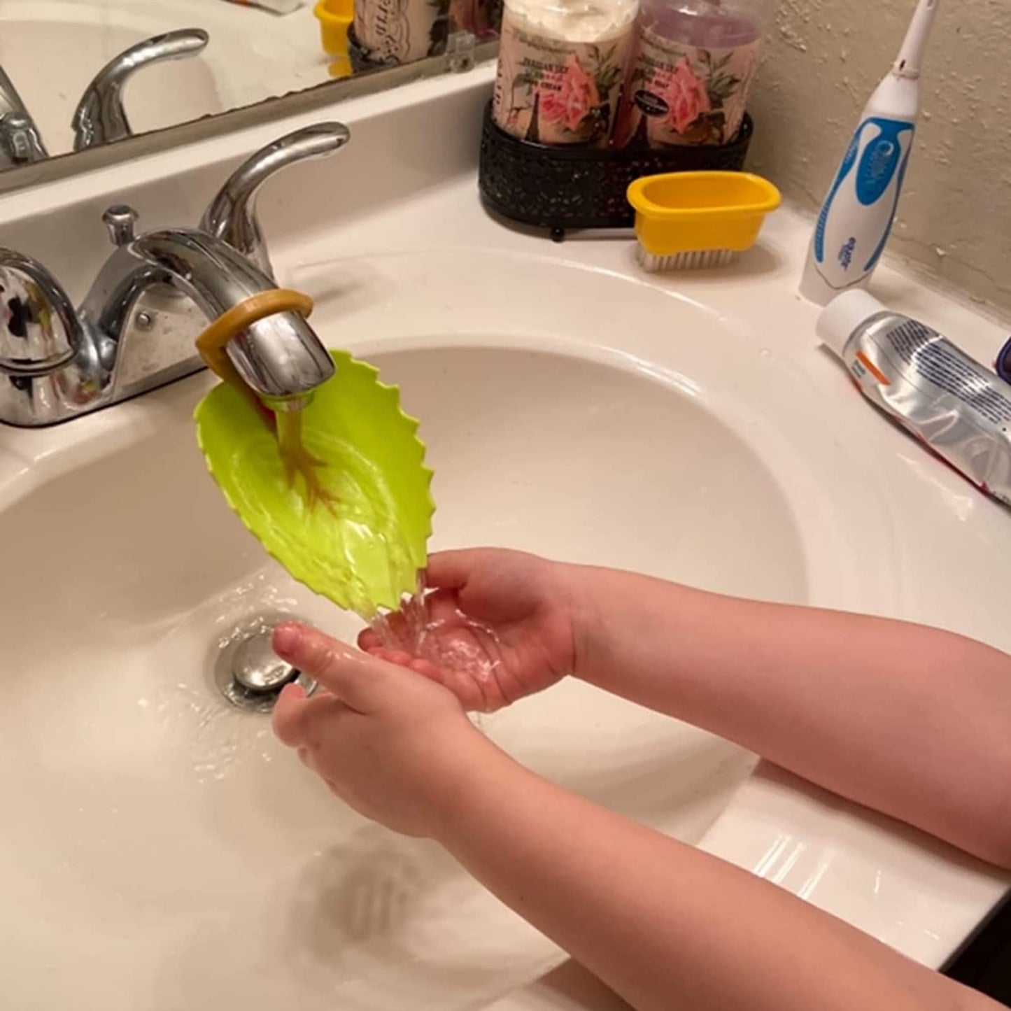 Jenbode Faucet Extender For Toddlers - Sink Extender For Kids Hand Washing, Bathroom Sink Spout Wash Helper For Children Baby