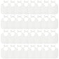 Panitay 40 Pcs Solid White Feeder Bibs Cotton Baby Bibs for Feeding DIY Baby Shower Games Gender Reveal Party