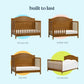 Davinci Charlie 4-In-1 Convertible Baby Crib - Greenguard Gold Certified Convertible Crib To Toddler Bed, Daybed, Full-Size Wood