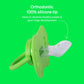 Orthodontic Pacifier By Lovenoobs, 4 Pack, Pacifiers 0-6 Months, Baby Starter Kit, Newborn Silicone Dummy, Orthodontic, Teething