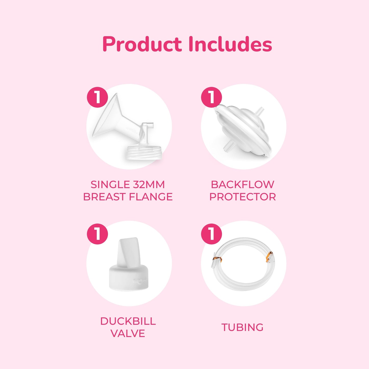Spectra - Wide Breast Shield Set For Breast Milk Pumps - X-Large 32 Mm
