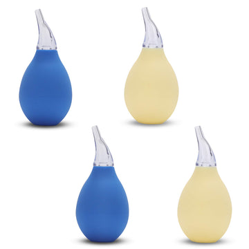 Lamoutor 4Pcs Premium Nasal Aspirator Nose Suction Bulb For Baby