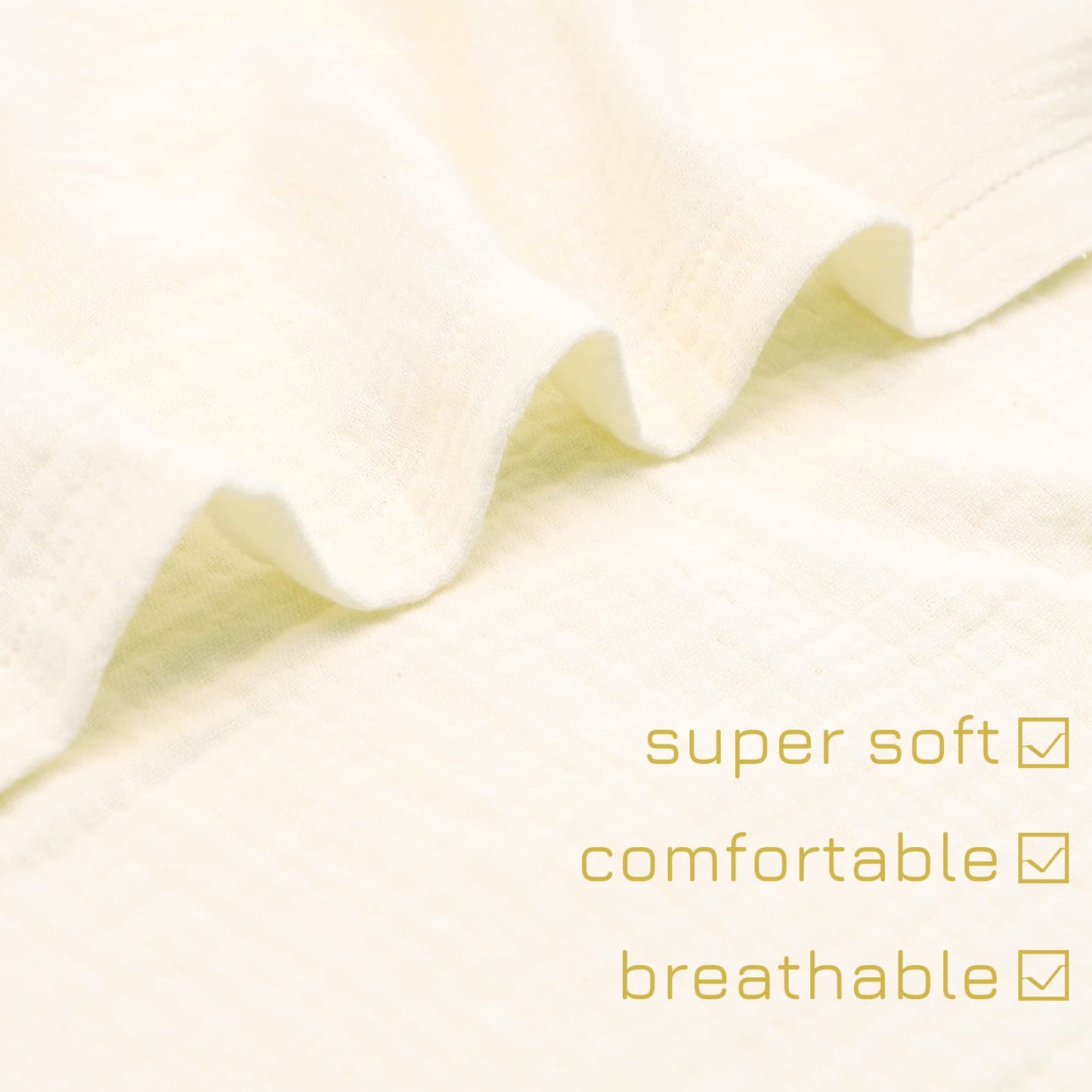 Hooyax Muslin Baby Lounger Cover 2 Pack, Organic Cotton Removable Slipcover For Newborn,Baby Padded Lounger Infant Floor Seat Co