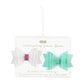 Mud Pie Baby Girls Small Swim Hair Bow Set, Green/Glitter