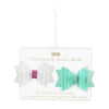 Mud Pie Baby Girls Small Swim Hair Bow Set, Green/Glitter