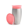 Munchkin Miracle 360 Toddler Sippy Cup, Spill Proof, 10 Ounce, Stainless Steel, Pink