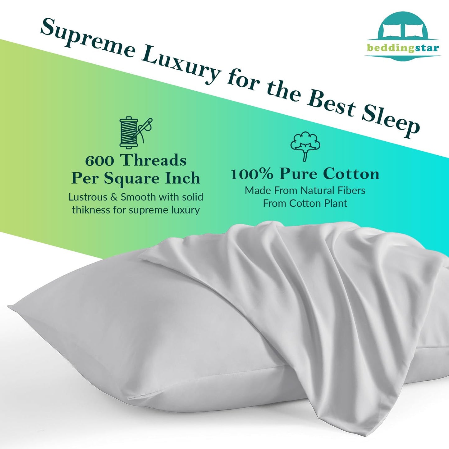 Travel Pillow Case 12X16 Size Set Of 2 Pc Envelope Closure Toddler Pillowcase 600 Thread Count 100% Soft Egyptian Cotton Travel