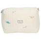 Kufoo Diaper Bag Organizer Pouch , Diaper Bag Organizer Pouch Cotton Embroidery for Wallet (Dinosaur)