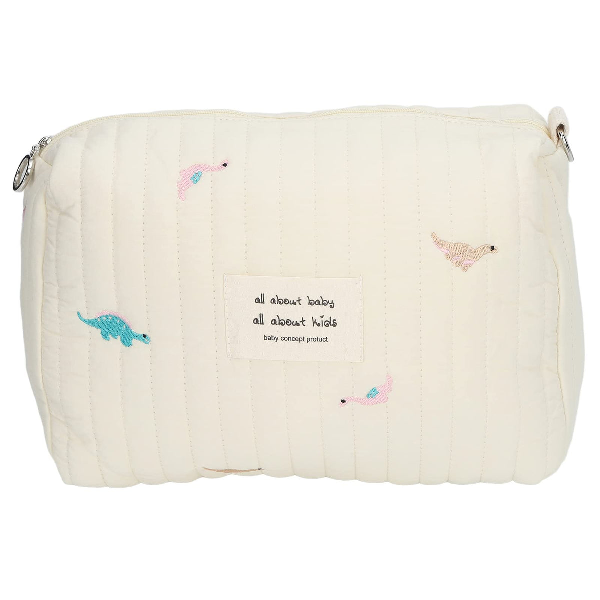 Kufoo Diaper Bag Organizer Pouch , Diaper Bag Organizer Pouch Cotton Embroidery for Wallet (Dinosaur)