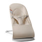 BabyBjrn Bouncer Balance Soft, Light Beige, Woven/Jersey, Tri-Fabric | 2-in-1 Adjustable Baby Bouncer Seat and Toddler Chair, Ne