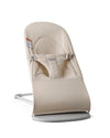 BabyBjrn Bouncer Balance Soft, Light Beige, Woven/Jersey, Tri-Fabric | 2-in-1 Adjustable Baby Bouncer Seat and Toddler Chair, Ne
